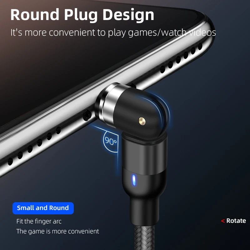  Магнитный зарядный кабель 3 в 1 микро-usb аксессуары для телефонов с подсветкой магнитный usb-кабель быстрой