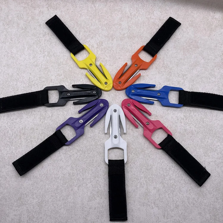 Ceramic blade line cutter water sports rescue knife with line cutter all colors options