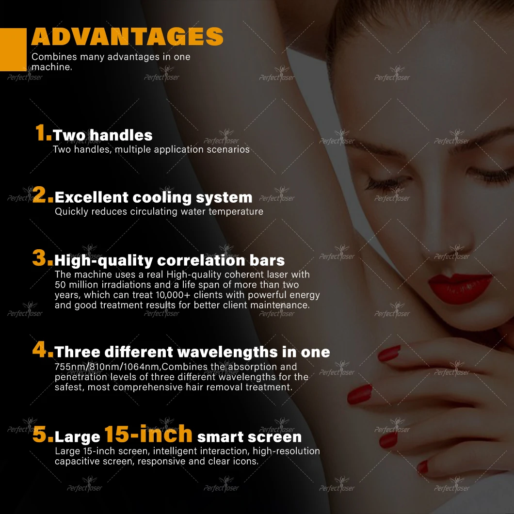 808nm Laser Hair Removal Machine Professional Ice Titanium 3500W Big Powwer Permanently Diode Laser Hair Removal Machine