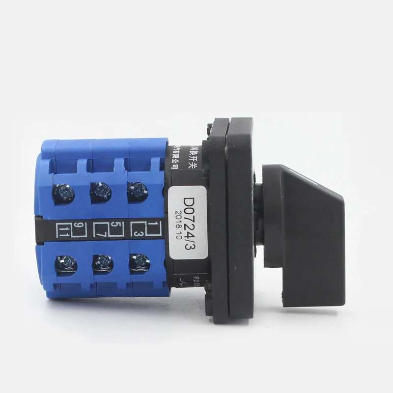 LW26-20 water pump motor manual active/standby power 1-2-3 rotary switch 20A 3 position 3 pole changeover switch