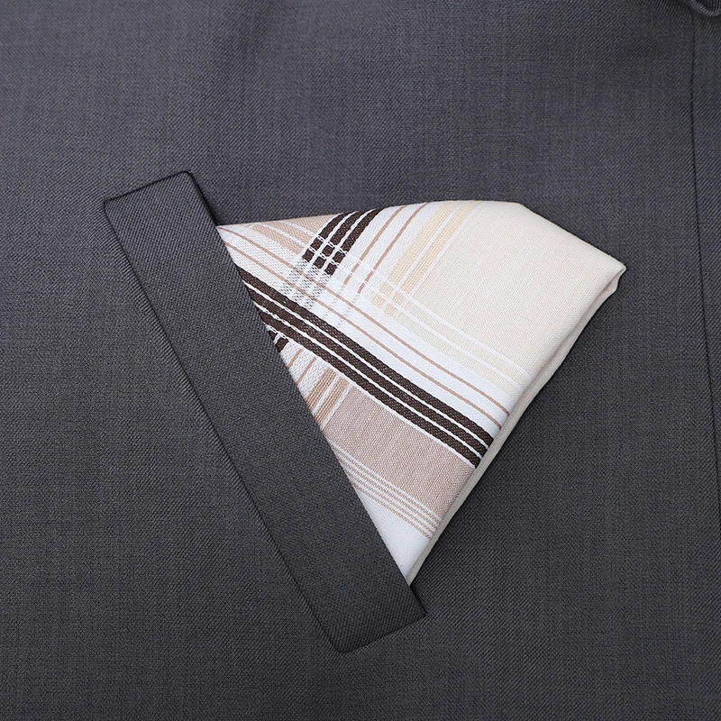 40*40cm high quality wholesale men 100 cotton hankies custom label printing and logo handkerchief