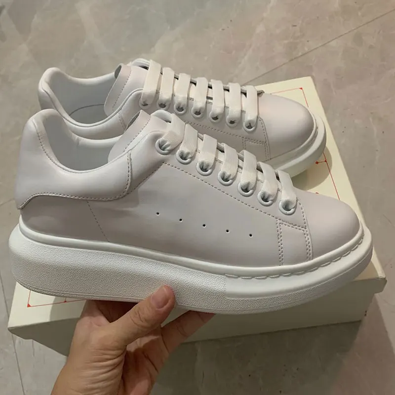 2020 new original quality white mandarin Oversized mens brand casual sneakers genuine leather queen women luxury designer shoes