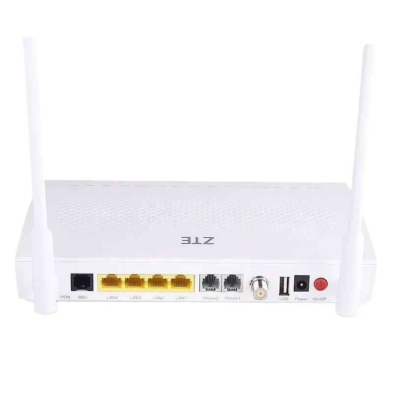 FTTH optical GPON ZTE F668 ONU  EG8143A5 ONT Terminal 4GE +1USB+2POST Voice WIFI Dual Band Modem Catv