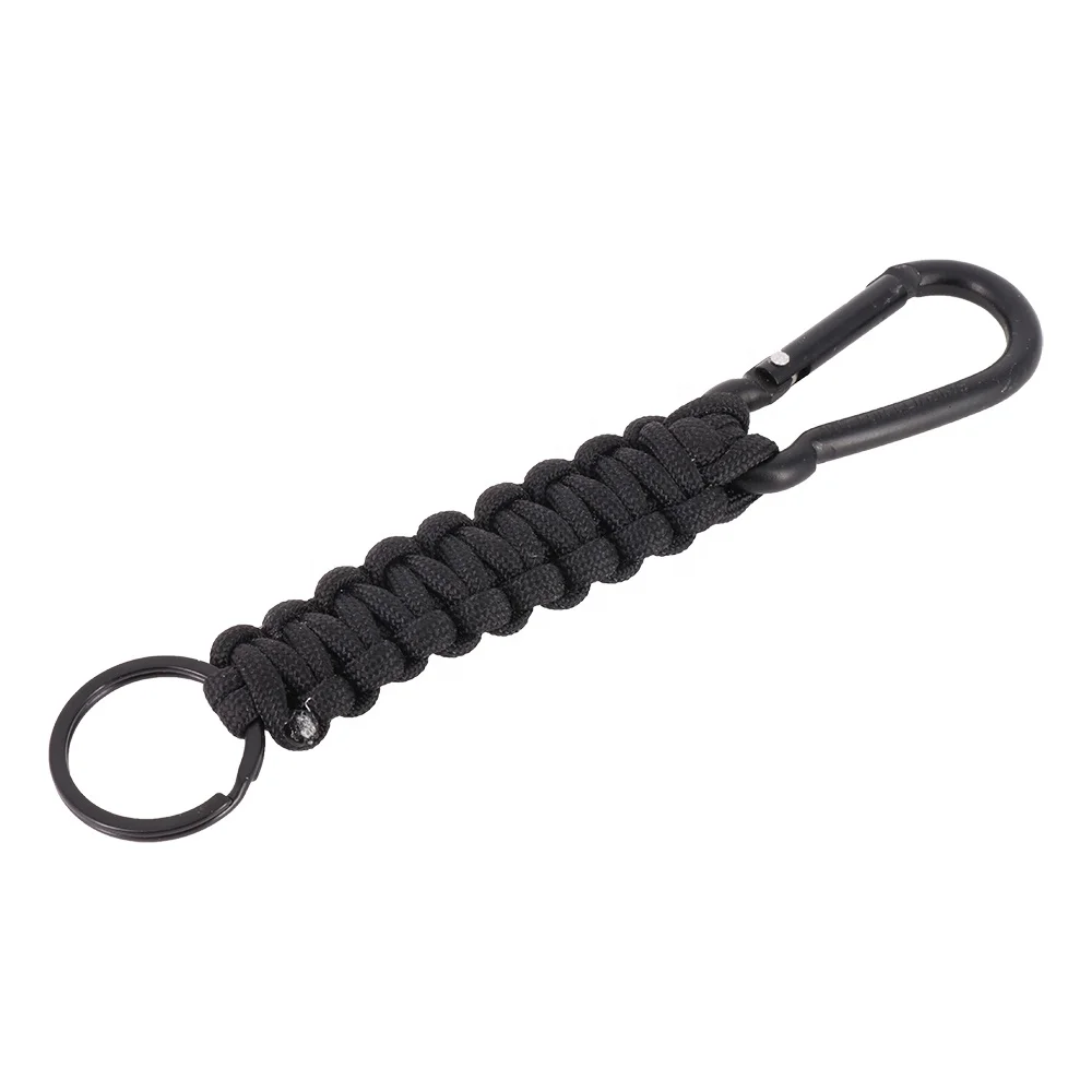 Survival Paracord  Lanyard Keychain with Carabiner