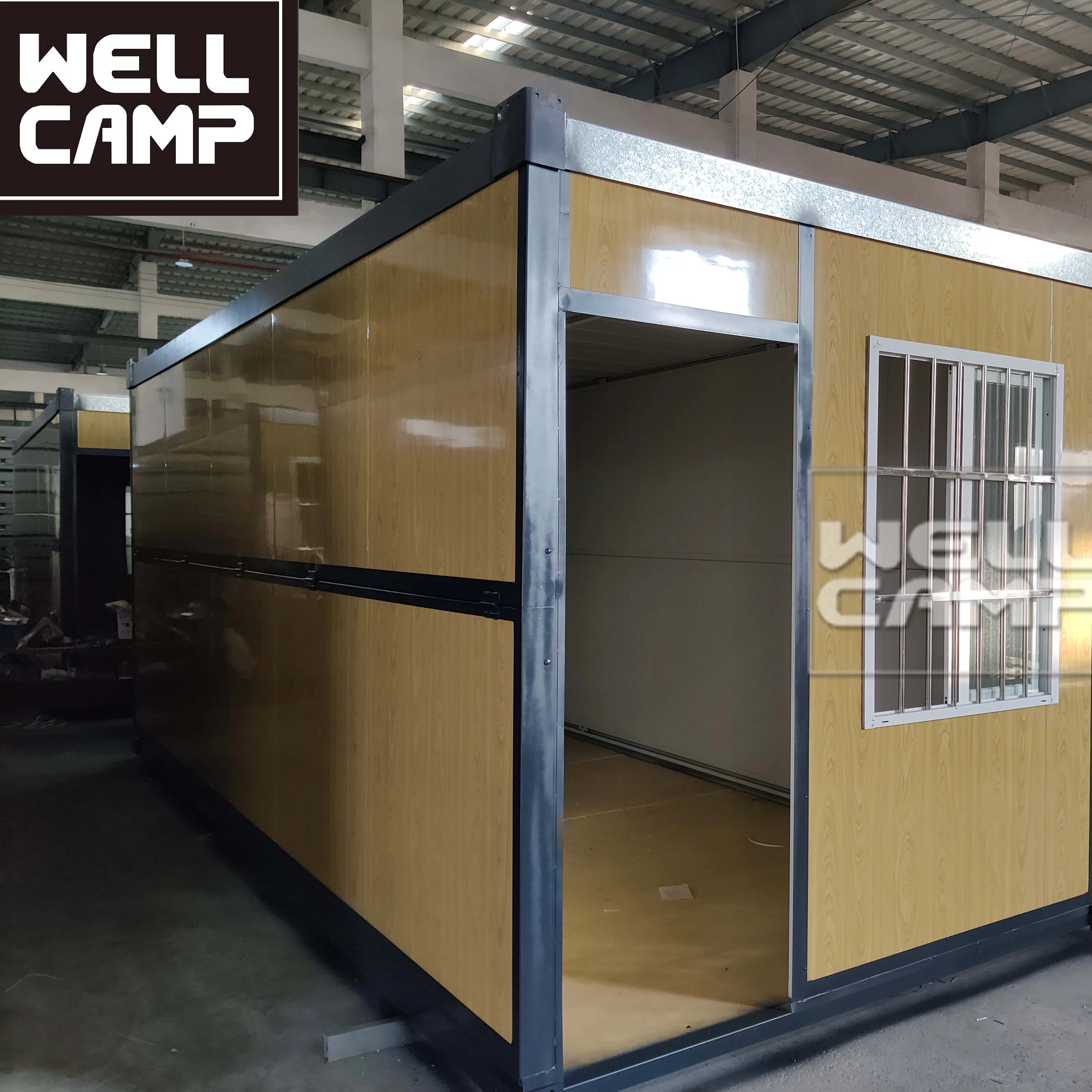 Складной дом 20 футов хорошего качества деревянного цвета для общежития, распродажа складного сборного здания