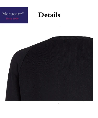 
Long sleeve v-neck knitted school jumper navy black wool cotton acrylic school sweater with logo 