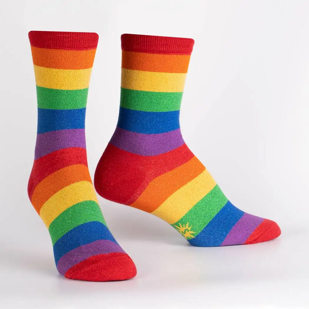 Wholesale Rainbow Socks Custom Neon Rainbow Socks
