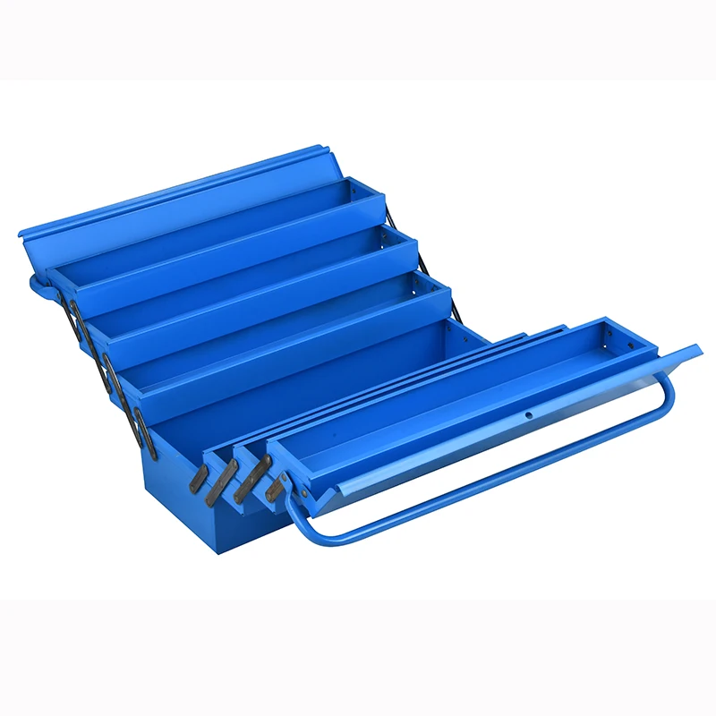 Heavy Duty 4-layer Metal Material Toolbox with Double Handle