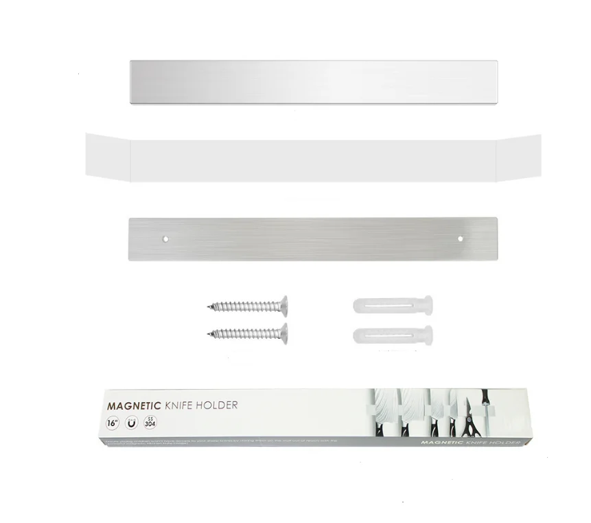 Split Style seamless Stainless Steel  Block Strip Bar for kitchen storage tool Magnetic Knife Holder