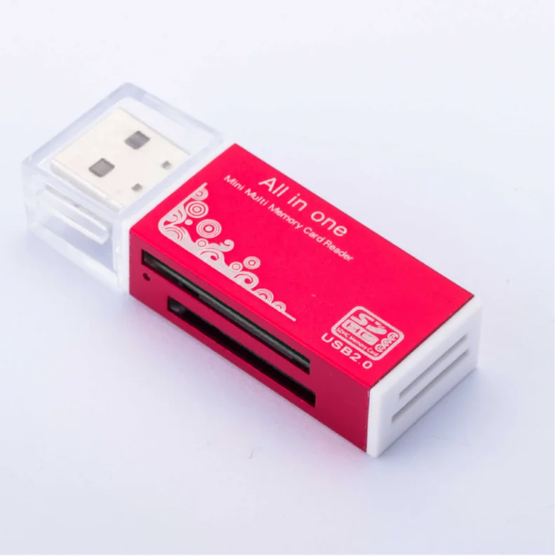 Top Colorful 4 in 1 Micro SD Card Reader Flash USB Memory Card Reader For Memory Stick Pro Duo Micro SD/T-Flash/M2/MS SD Adapter