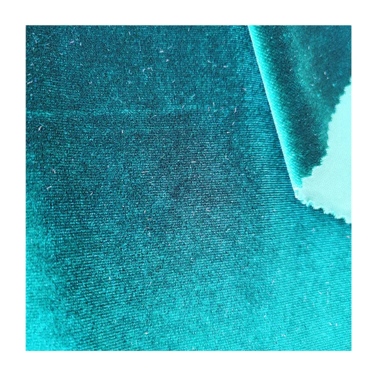 Korean Ks Velvet Solid colour 4 way stretch velour Fabric For Woman Dress Garments