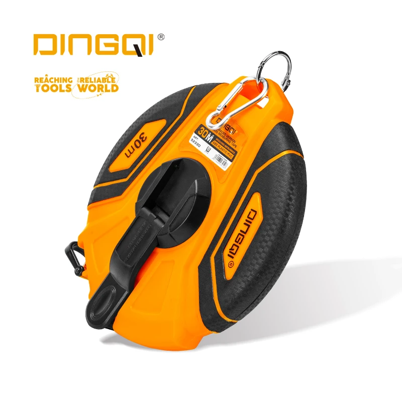 Dingqi Waterproof Long Distance 30M 50M Fiberglass Tape Measure tape