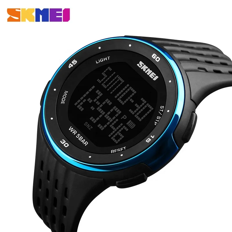  Skmei 1219 фирменные спортивные водонепроницаемые цифровые часы с
