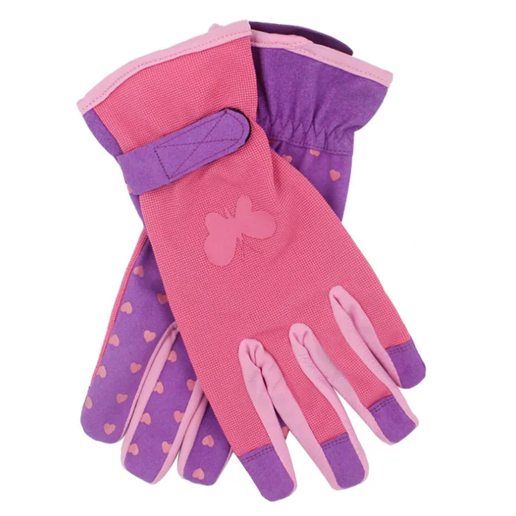 Solid Color Short Printing Stab-proof Working Garden Gloves