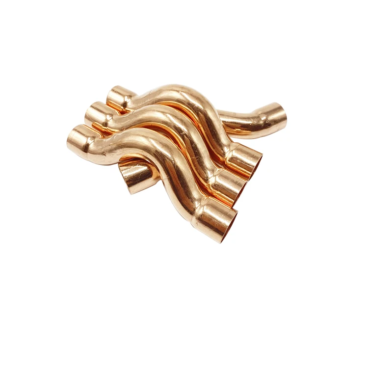 High quality Copper Full cross over Bend welding pipe Fitting plumbing Refrigeration Copper fittings