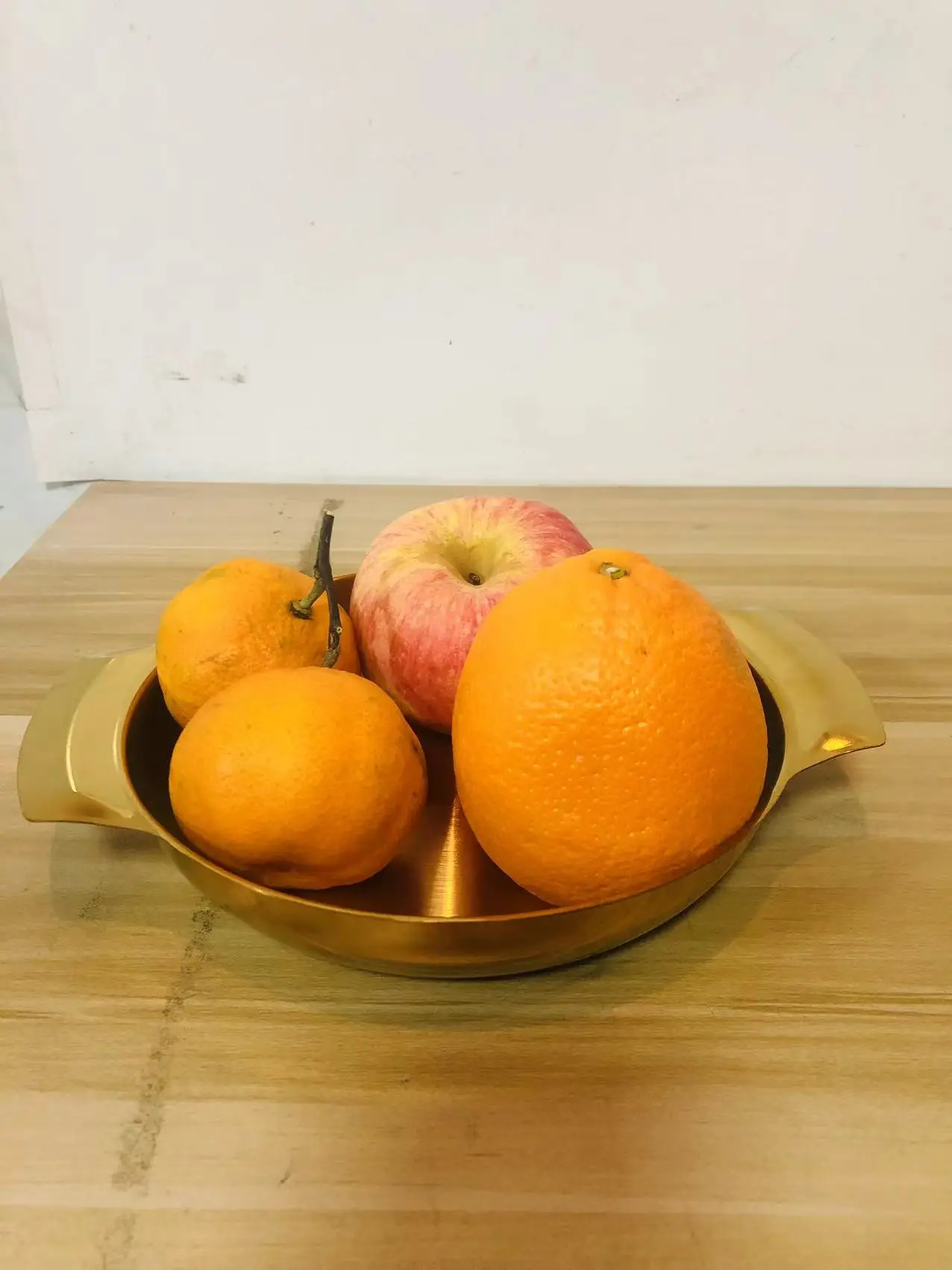 Korean Style Gold Barbecue Plate  Fresh Fruit Plate Family Dinner Table Setting Set Luxury Tableware Stainless Steel Plate