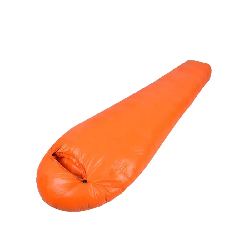 Manufacturer Custom Natural Waterproof Cold Weather Mummy Down Sleeping Bag Camping