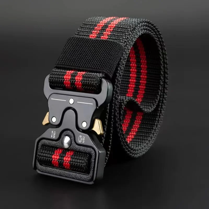 wholesale 3.8cm width 22 colors 3 size mens outdoor nylon multifunctional military training tooling button tactical fabric belts