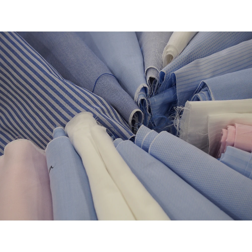 Softness 100% pure Japanese plain white cotton fabrics for shirts