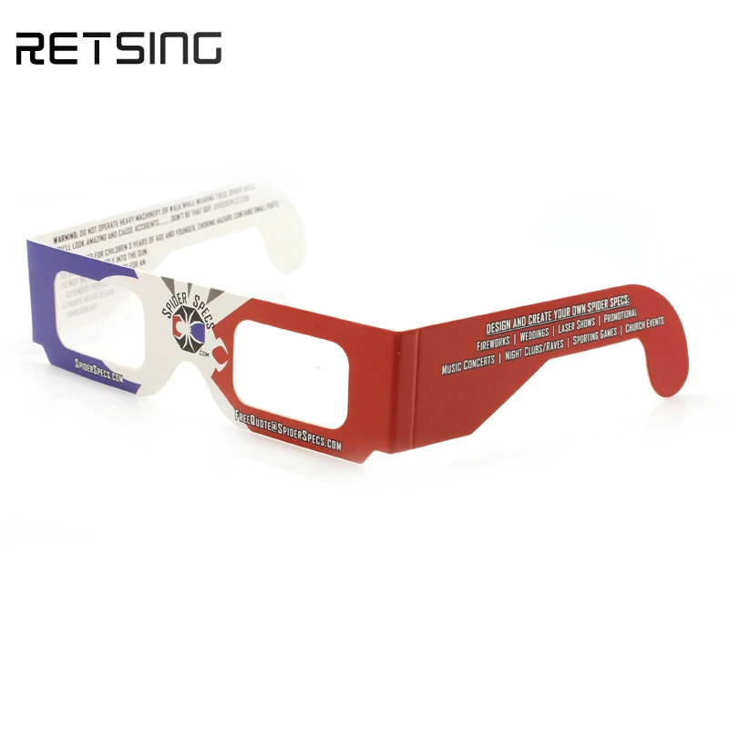 Custom Logo Paper 3d Glasses Cheap Paper Chromadepth 3d Glasses