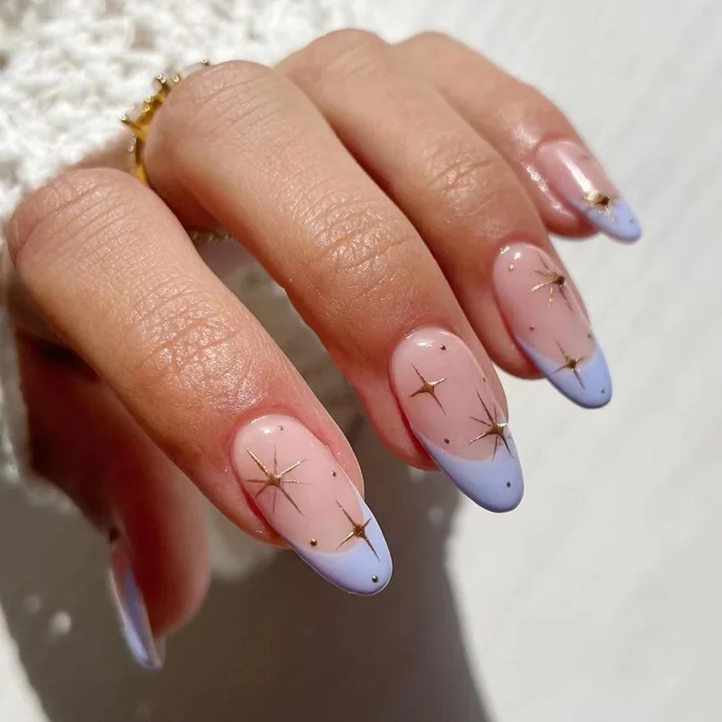 Artificial nail factory wholesale short quality acrylic fake nails private custom luxury nail art