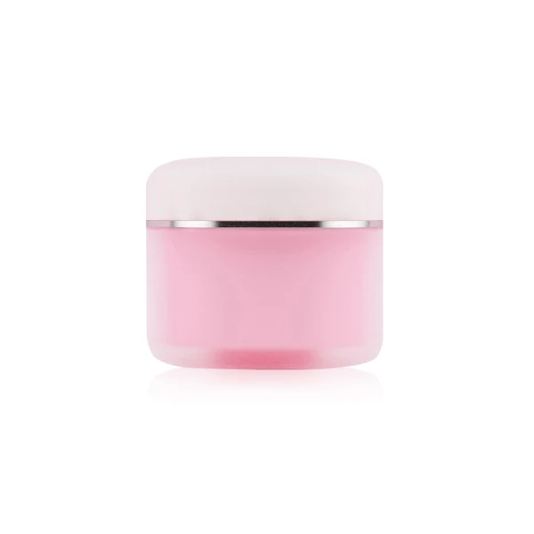 Wholesale Cosmetic Packaging Container Plastic Skin Care Cream Lip Scrub Jars 100ml Pink PP 30g 50g 100g Plastic Jars with Lids