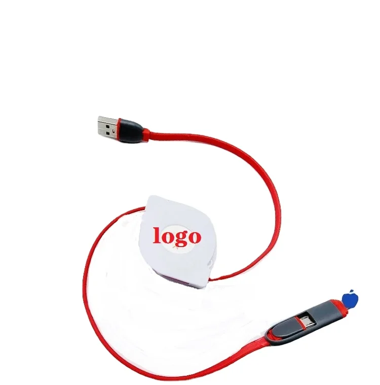 
Colorful 2 in 1 Retractable Micro Usb Cable For Iphone For Samsung 2 In 1 Usb Charger Date Cable Retractable For Iphone 12 Colorful 2 in 1 Retractable Micro Usb Cable For Iphone For Samsung