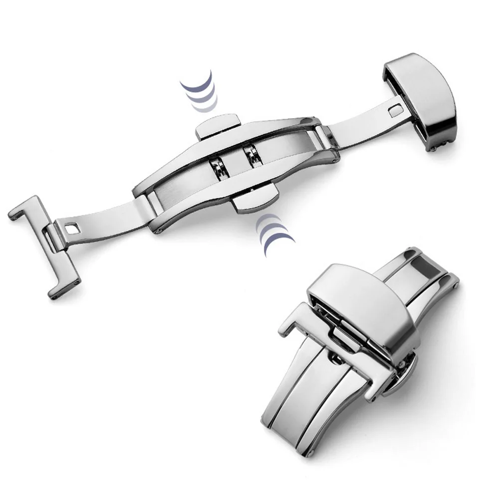 304l 316l Stainless Steel Watch Butterfly Buckle Clasp