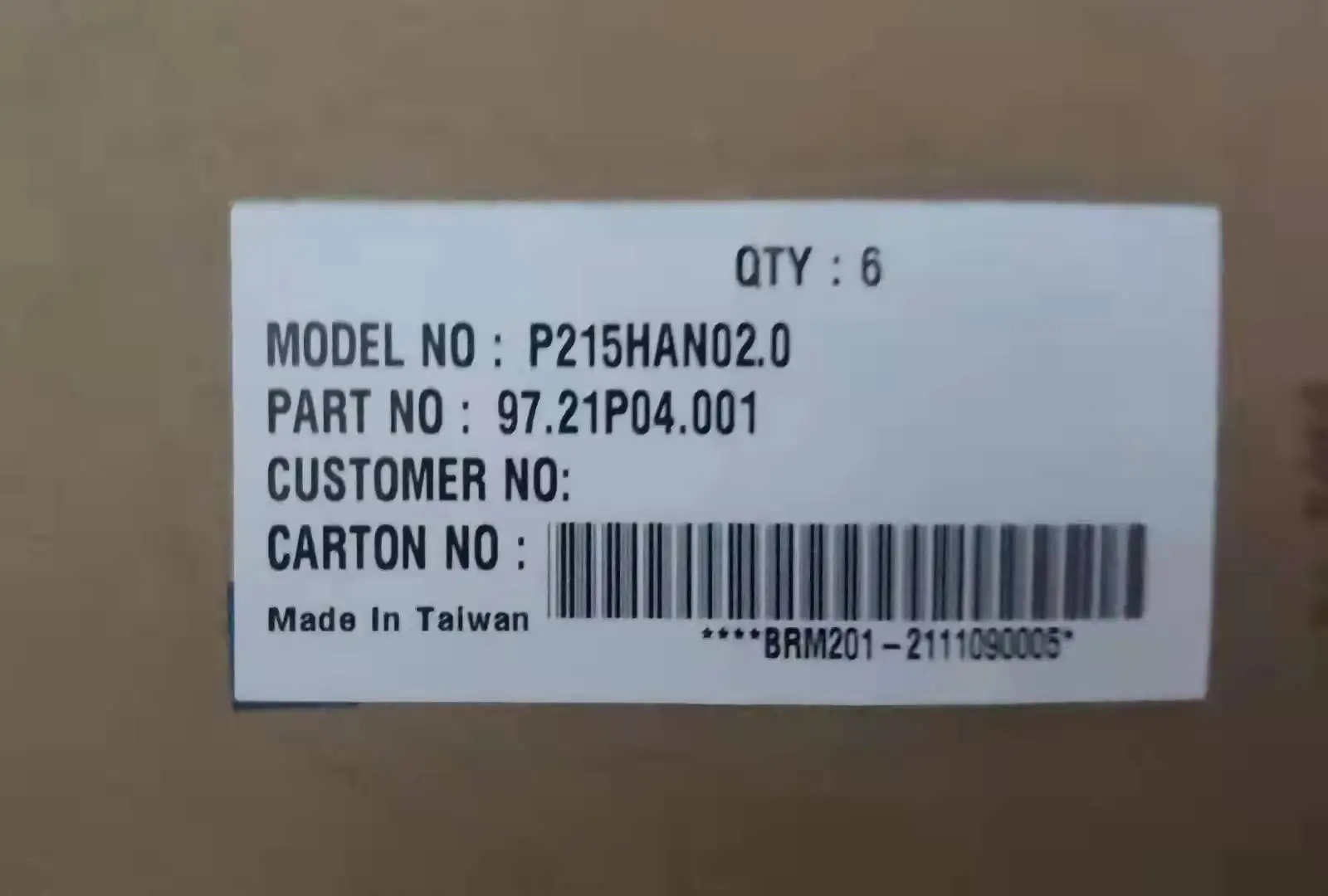 Новый оригинальный P215HAN02.0 на открытом воздухе высокой яркости 21 5 Дюймов 1920*1080 TFT-LCD экран дисплея