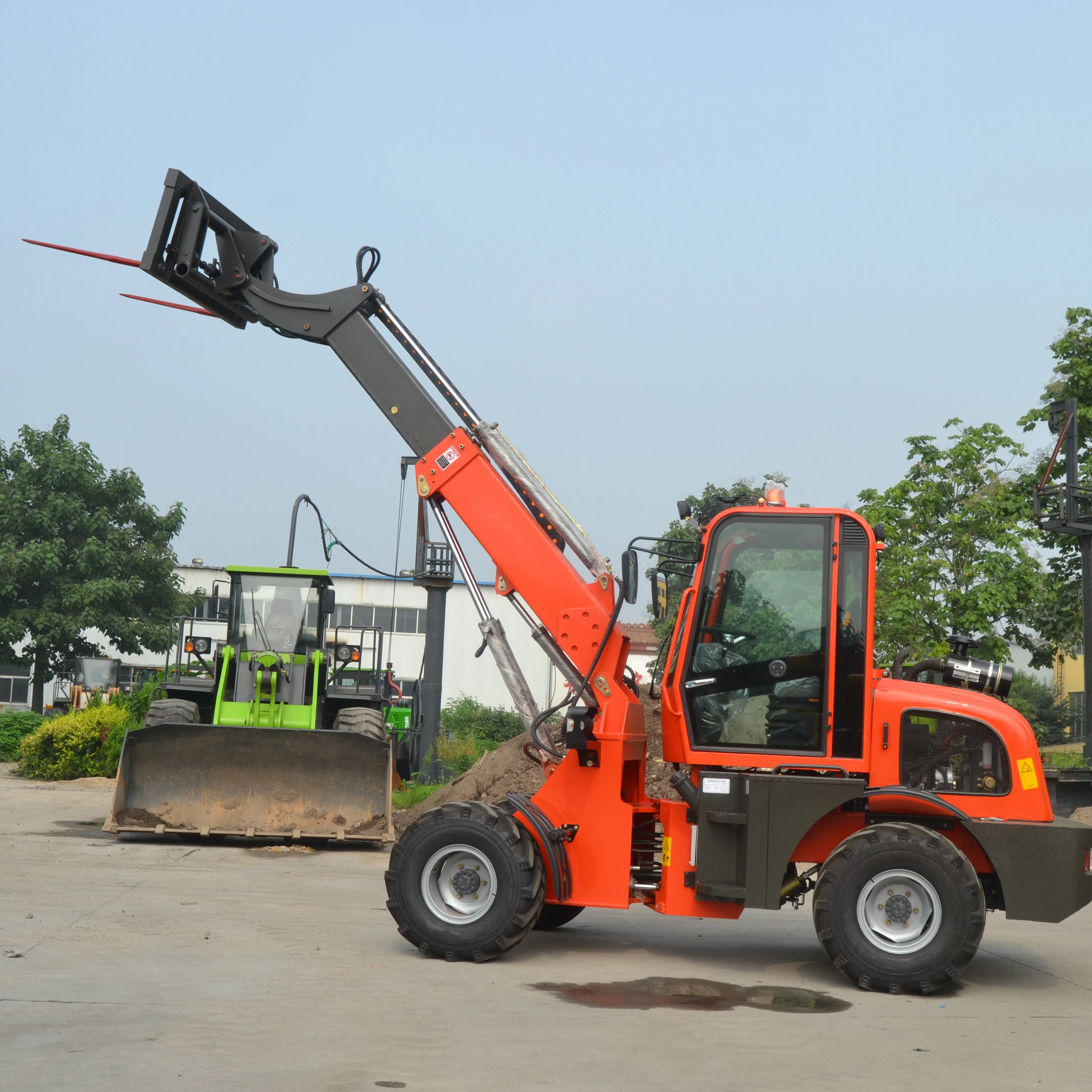 China HUAYA 1500 1800 2000 2500 kg TL1500 1.5 1.8 2 2.5 ton mini telescopic wheel loader front end diesel loader with EPA/Euro5