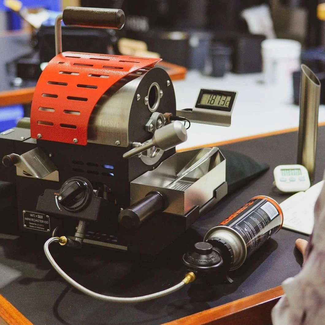 Большой белый R200 газовый мелкомасштабный промышленный образец Vittoria большой комерциальный обжарочный аппарат для кофе