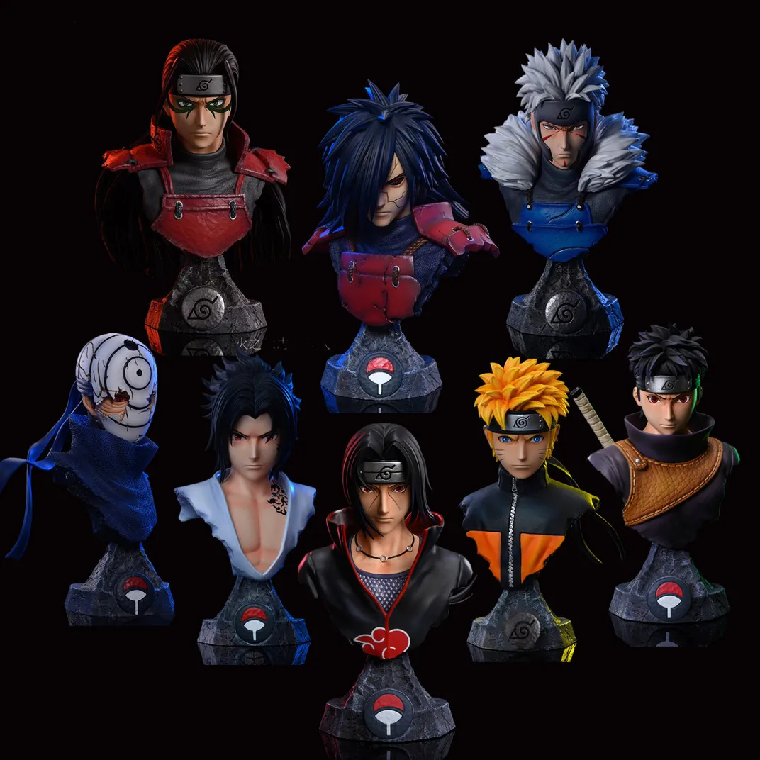 8 видов стилей Аниме Sasuke Kakashi Uchiha Itachi Модель персонажа орнамент Коллекционная фигурка