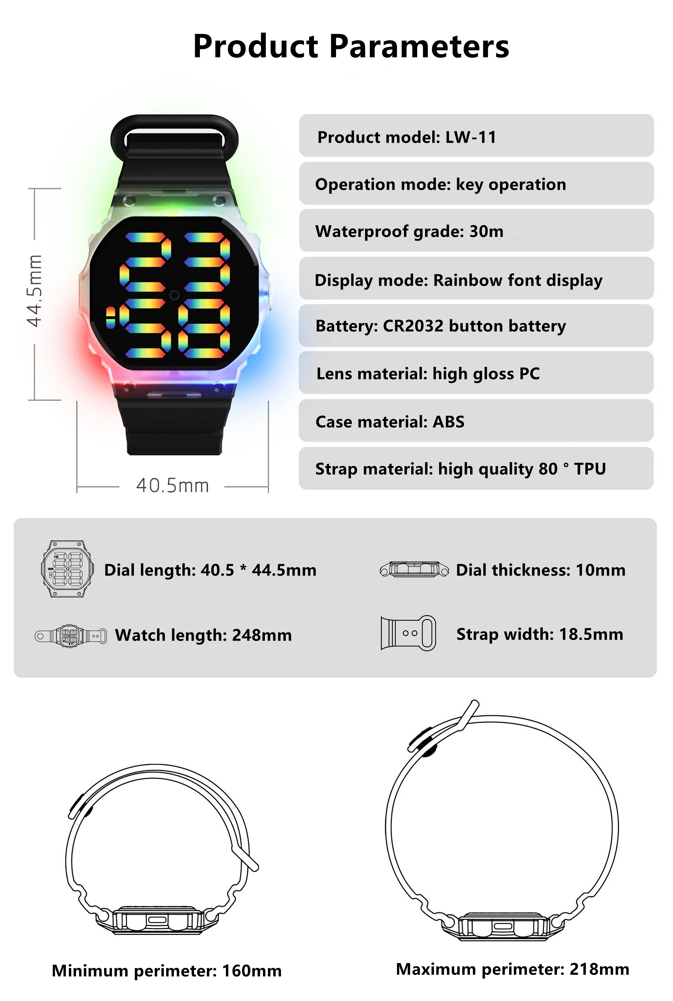 New Hot Selling Silicone Digital Watch for men and Women 2021 Youth 30m Waterproof LED Digital Sports Watch