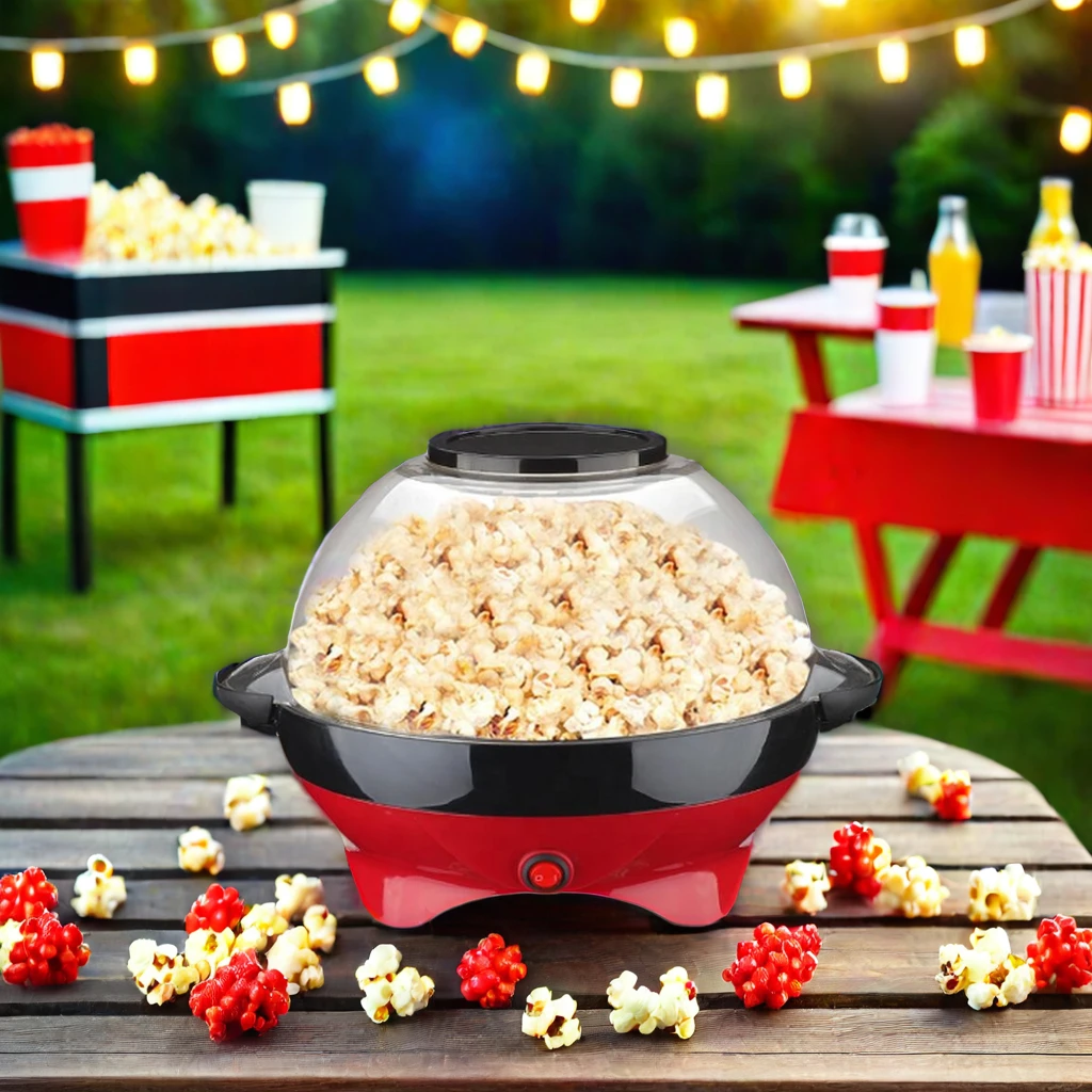 Wholesale Professional Mini Electric Popcorn Machine Home Used Hot Oil Popcorn Popper with Stir Stick Air Popcorn Maker