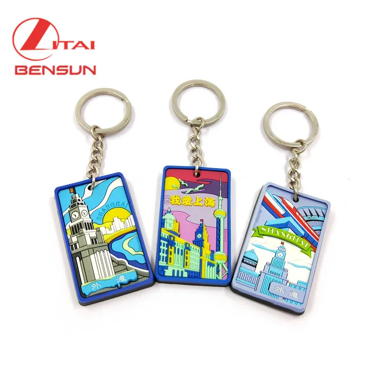 OEM Manufacturer 3d Keychain Made Custom creative soft pvc key chain rubber keychain for souvenir gift