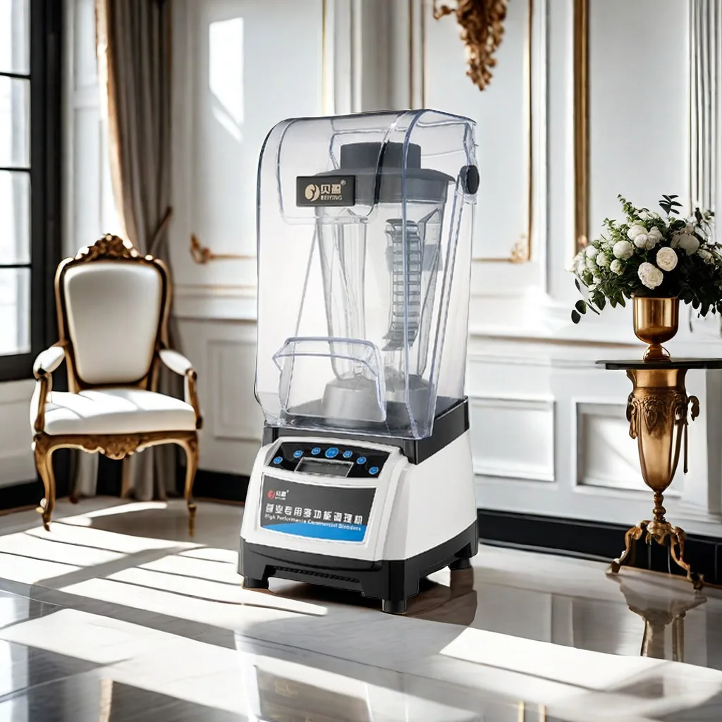 New design 12000-28000RPM commercial use Pre-programmed Touchpad Silent Proof kitchen blenders