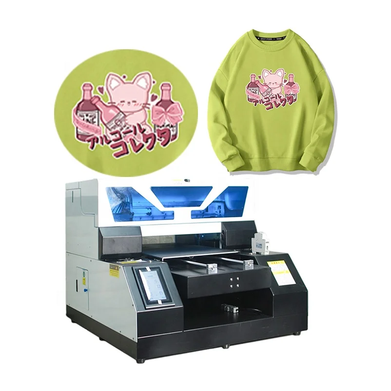 A3 A4 Dtg tshirt textile shirt bottle glass mobile cover cell phone case business uv id card printer photo printing machine