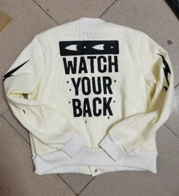 Casual fall winter jacket 2022 fashionable letter printing bomber jacket coat button vintage streetwear baseball jacket women