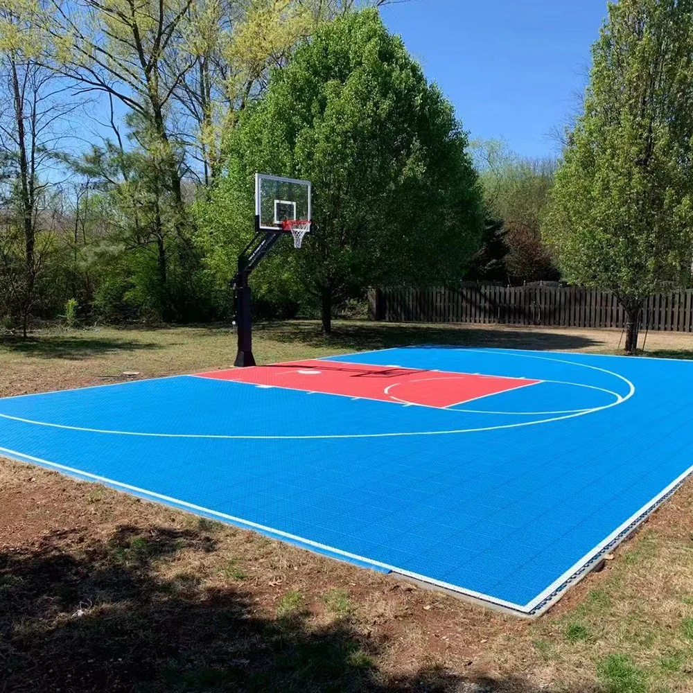 multi-purpose interlocking pp sport court tiles paddle tennis roller skating basketball pp interlocking flooring floor tiles