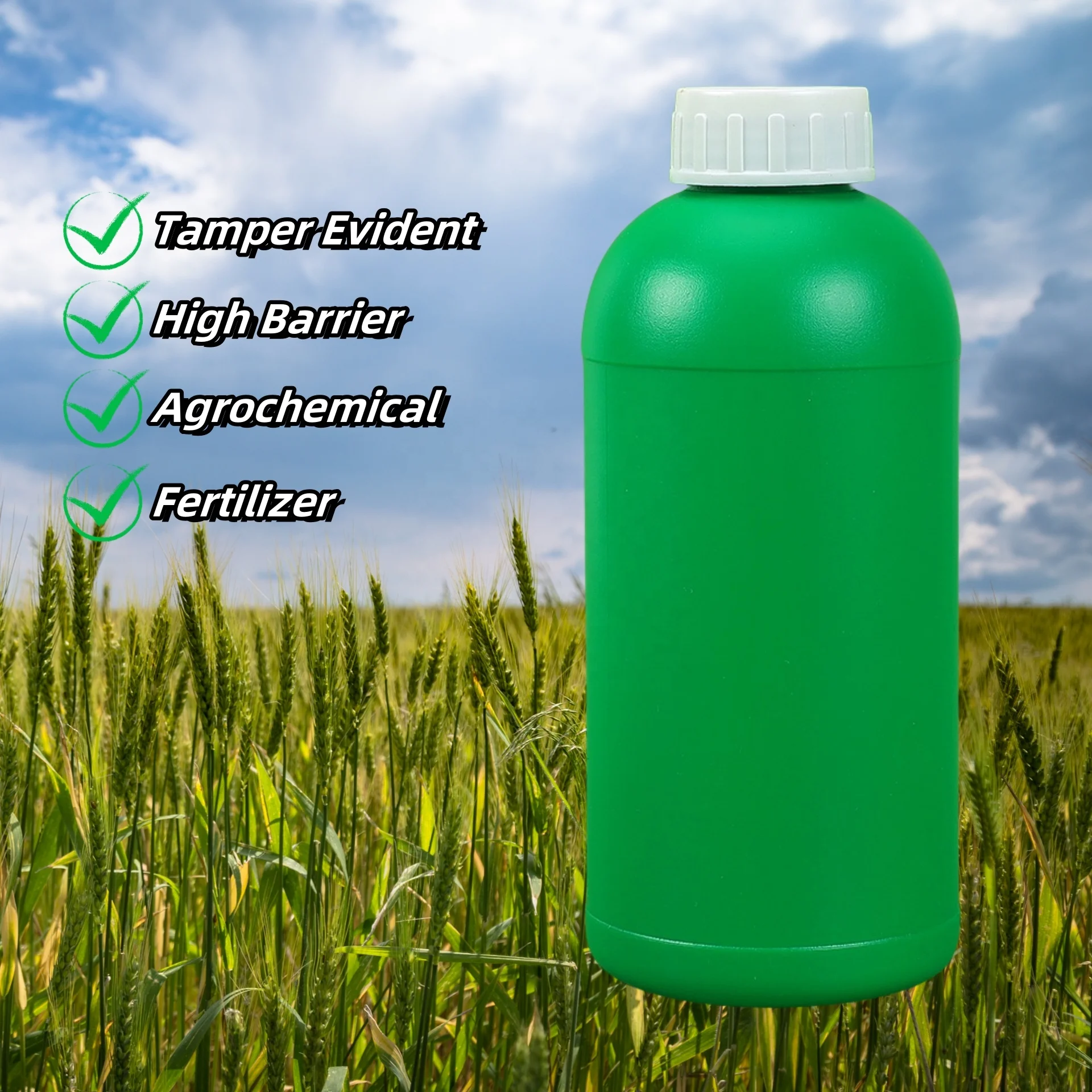Factory Outlet 1000mL 33.8oz PE COEX Agrochemical Container For Crop Protection