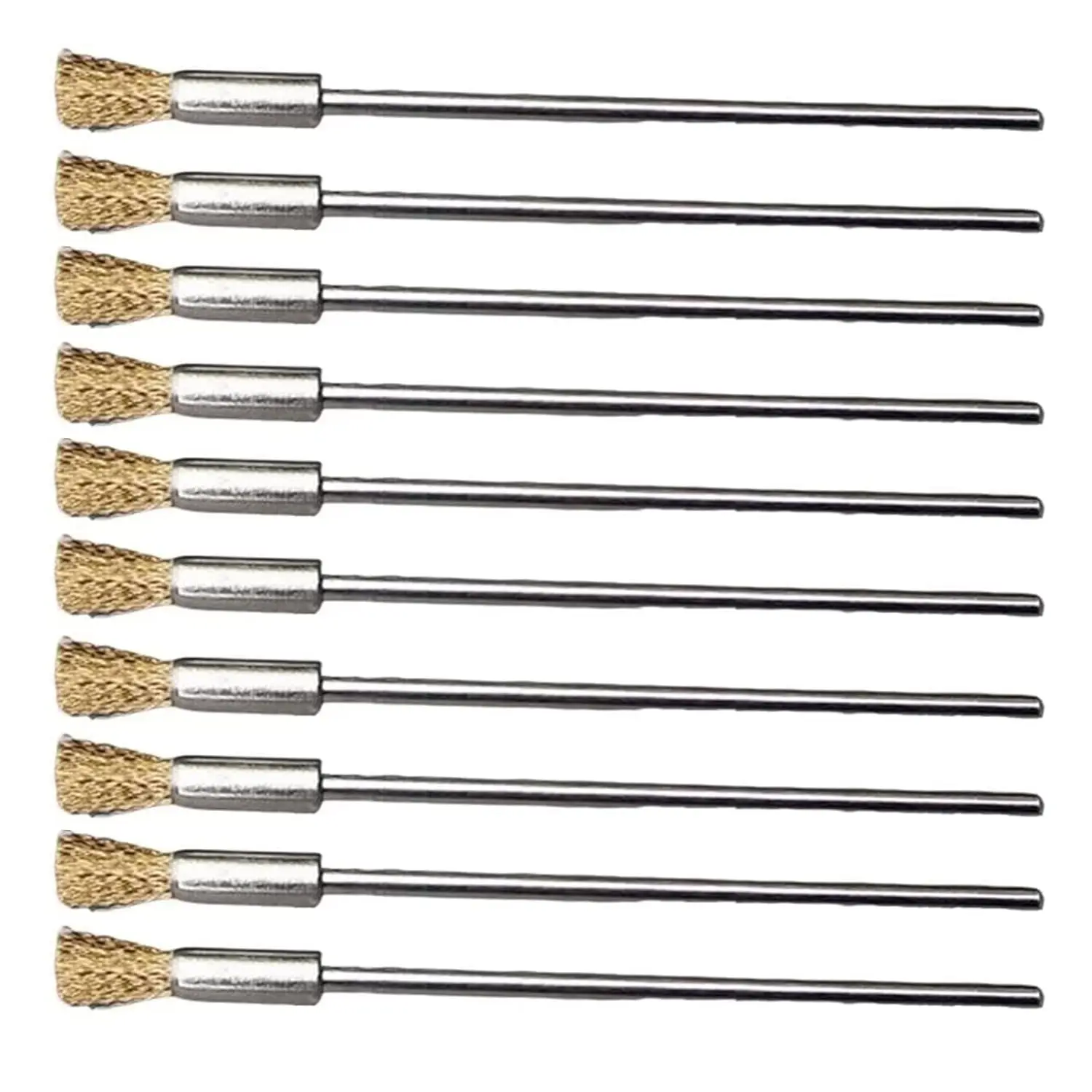 Wire Brush Extended Steel Cleaning End Brushes Pen Wire End Cleaning Brush Metal, 3*6*100mm Small Pen Shape Stainless