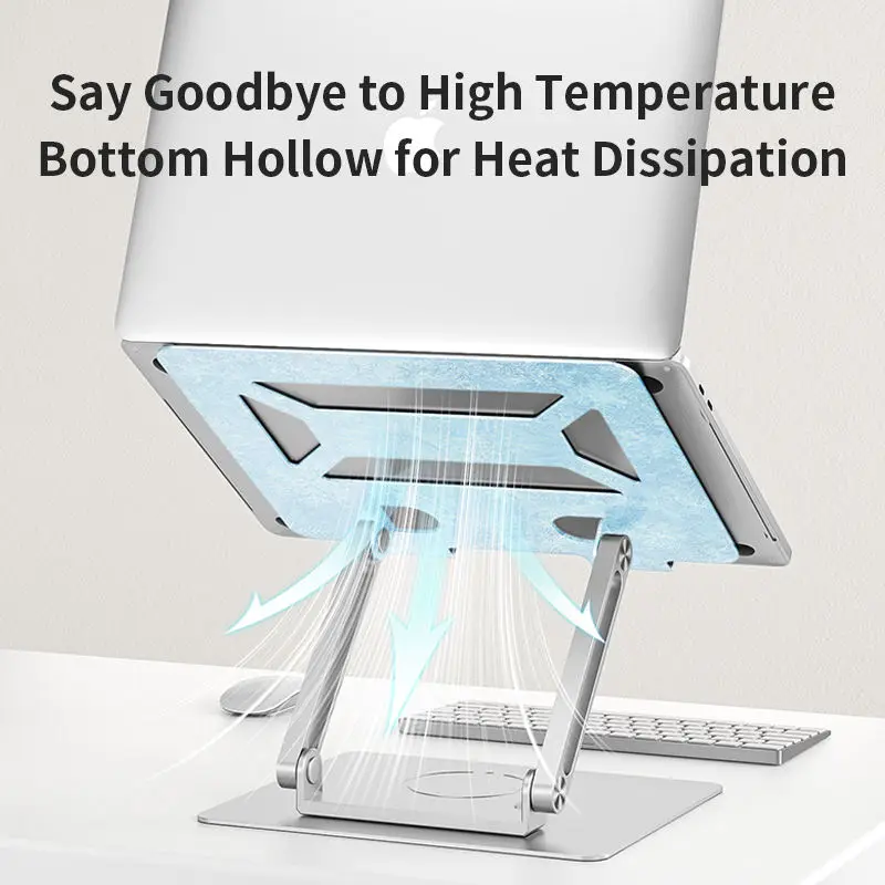 Linkway Computer Mount Bracket 360 Degree Magnetic Rotatable Adjustable Rotating Laptop Stand For Ipad Macbook Pro