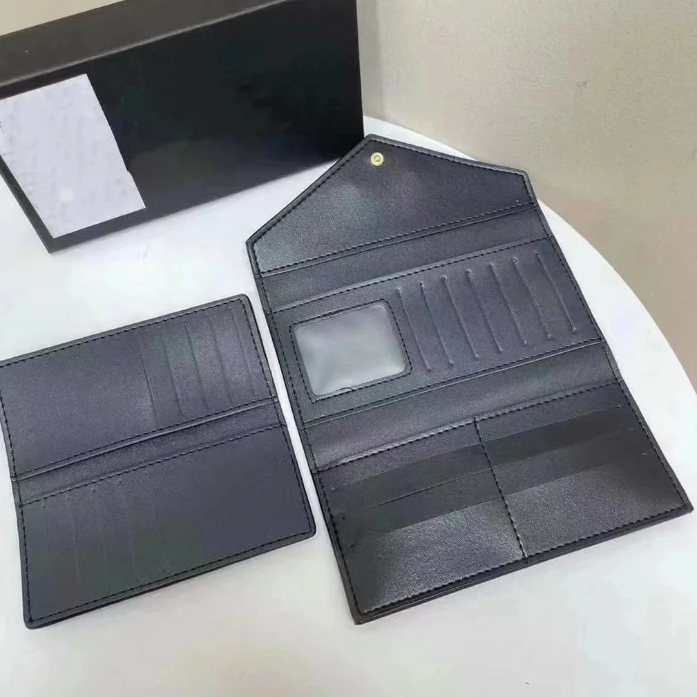 2024 Hot Designer Unisex Card Wallet Leather Wallet for Men Luxury Small Purses Women Mini Ladies Wallet Cheap Purses Set Long