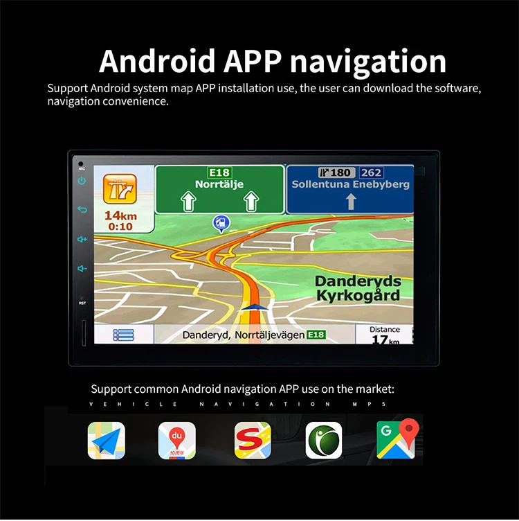 Factory Hot Sale HD 7-inch Touch Screen FM Radio GPS Navigation User Manual Car Mp5 Player