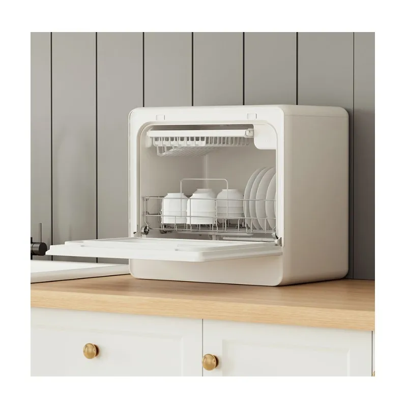 High Quality 6 Set Large Capacity Ultra-thin Mini Portable Dishwasher With Softening System