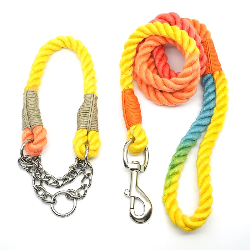 Durable Nylon Rope - Comfortable Padded Handle Reflective Webbing Pet Dog Leash for Medium Large Dogs with Pet