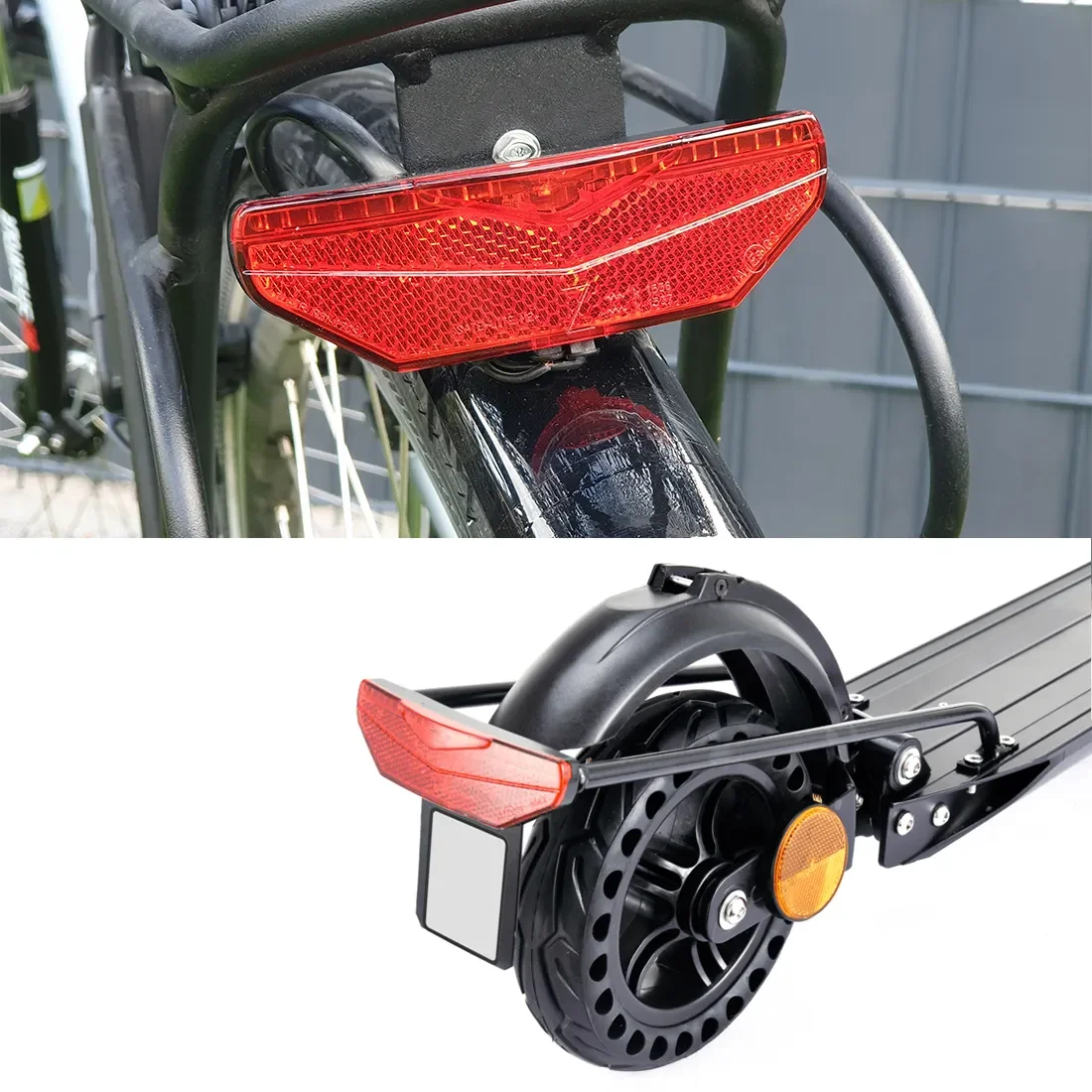 Bicycle reflector bike Carrier wheel reflectors bike rear light brake light