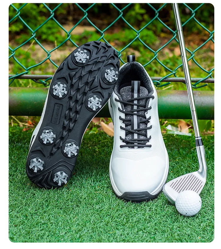 Men Golf Shoes Genuine Leather Golf Sneakers Comfortable Walking Sneakers Outdoor Jogging Breathable Summer golf Shoes