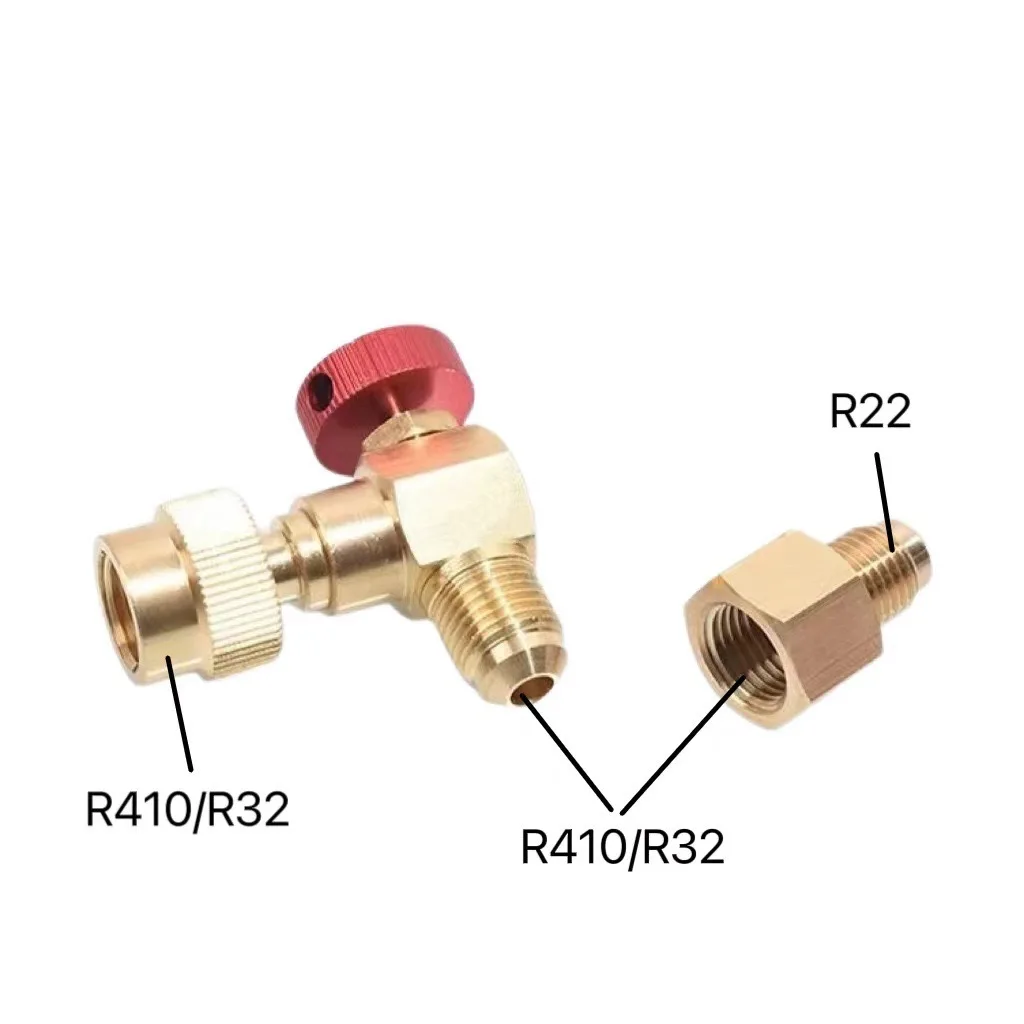 R410 Refrigerant charging valve 90 Degree  Air Conditioning Repair And Fluoride Liquid Safety Valve