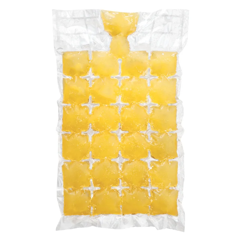 Одноразовый прозрачный пластиковый пакет для льда термоуплотненный ldpe/hdpe с воронкой